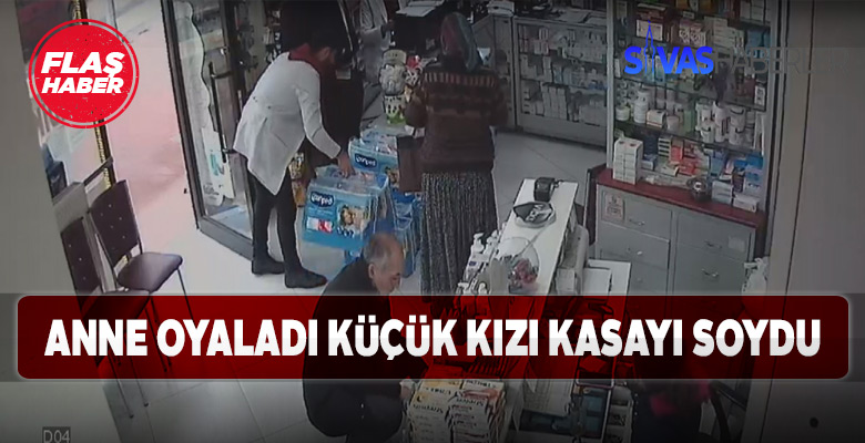 Sivas’ta Anne-Kız ortaklaşa Eczaneyi soydu