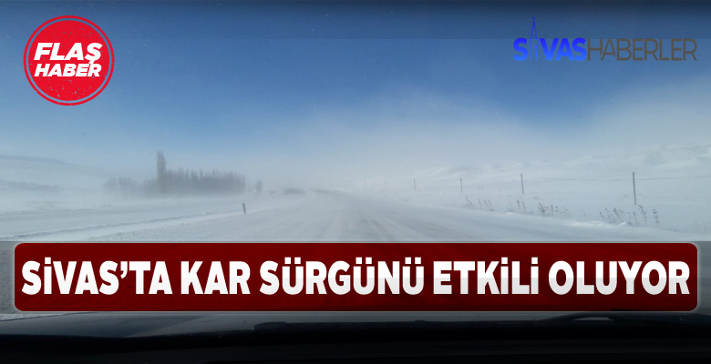 Kar sürgünü Gürünlü sürücüleri olumsuz etkiliyor