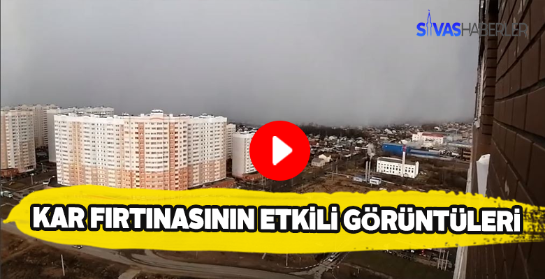 Yaşanan kar fırtınası izleyenleri büyüledi