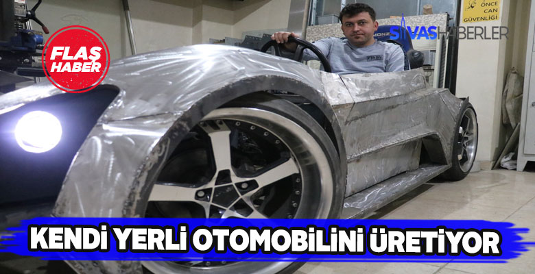 Sivaslı vatandaştan yerli elektrikli otomobil hamlesi