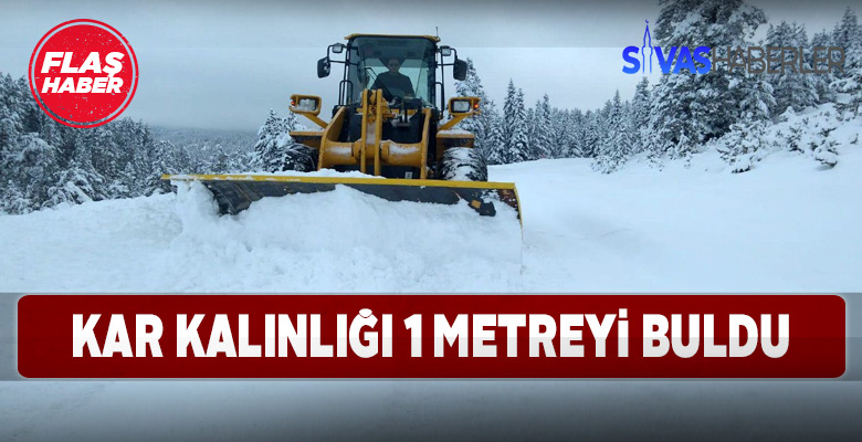 Sivas’ın yüksek kesimleri kara gömüldü