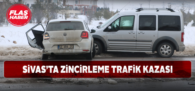 3 aracın birbirine girdiği kazada 2 kişi yaralandı