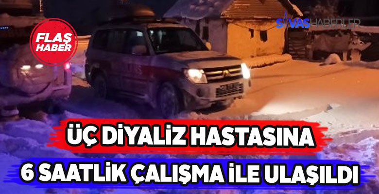 Diyaliz hastaları güçlükle hastaneye ulaştırıldı