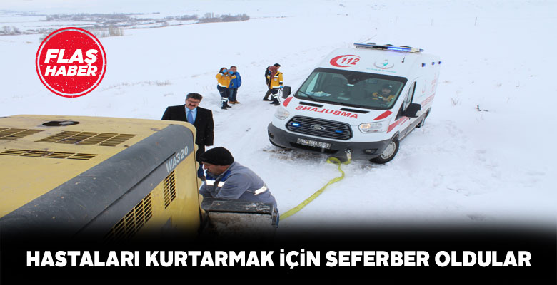 Gemerek’te hastalanan 2 vatandaş güçlükle kurtarıldı