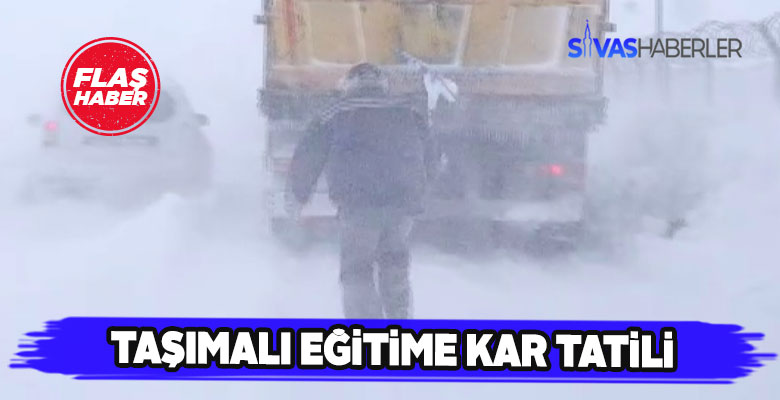 Zara ilçesinde taşımalı eğitime ara verildi