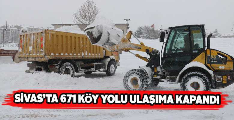 Sivas’ta köylere ulaşımda sıkıntılar sürüyor