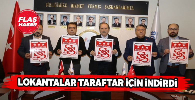 Sivasspor’a bir destekte lokantalardan geldi