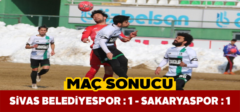 Sivas Belediyespor, Sakaryaspor ile berabere kaldı