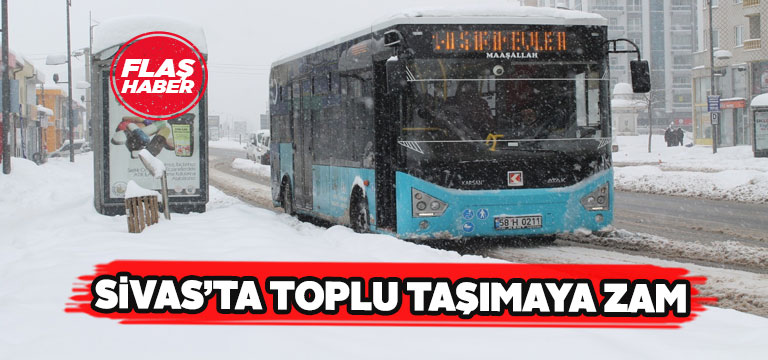 Sivas’ta özel halk otobüslerine zam yapıldı