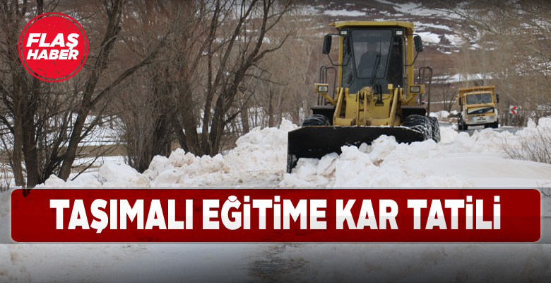 Gemerek’te taşımalı eğitime yarım günlük ara verildi