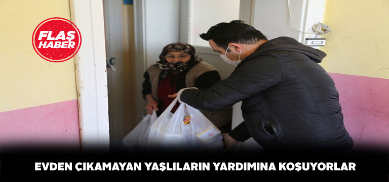 Sivas’ta yaşlıların alışverişini gençler üstleniyor