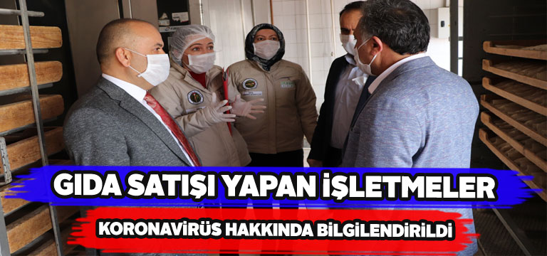 Gıda sektöründeki işletmelere koronavirüs bilgilendirmesi