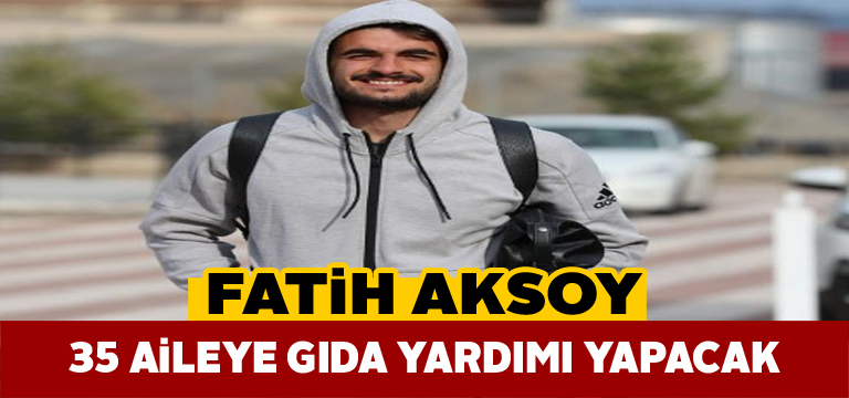 Sivassporlu Fatih Aksoy da elini taşın altına koydu