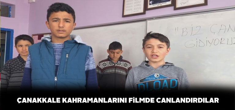 Kahraman Sivas Lisesi öğrencilerini filmde canlandırdılar