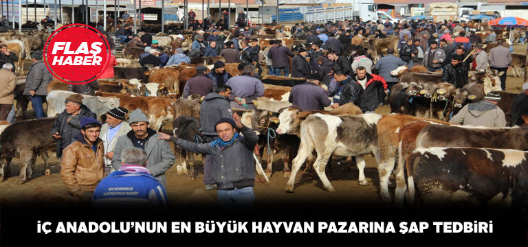Şarkışla Hayvan Pazarı tedbir amacıyla kapatıldı