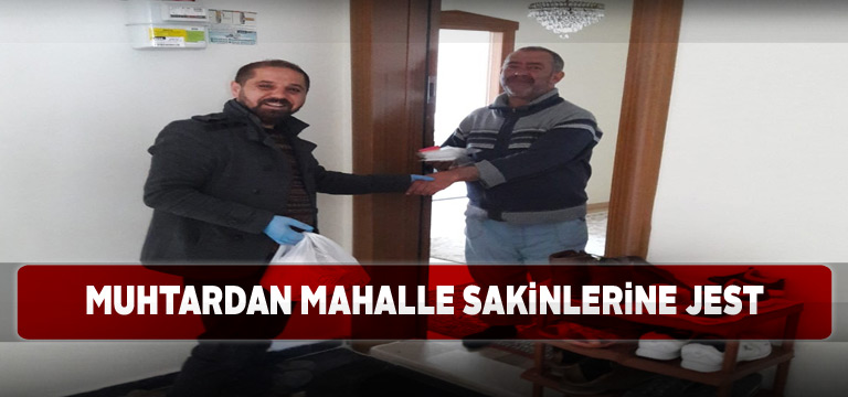Gürün’de köy muhtarı hijyen elçiliği yaptı