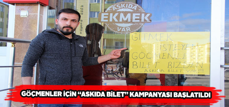 Sivaslı işletmeci göçmenler için kampanya başlattı
