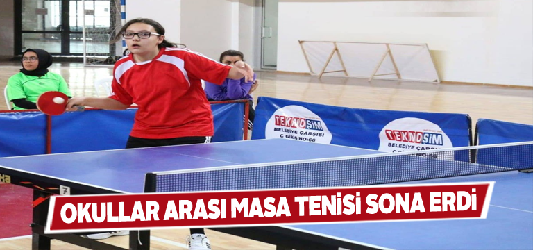 Sivas’ın masa tenisi birincileri belli oldu