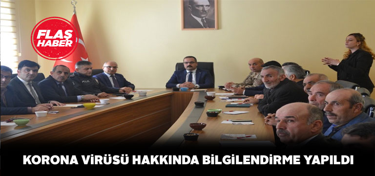 Altınyayla’da muhtarlar koronavirüs hakkında bilgilendirildi