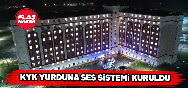 Sivas’ta KYK Yurduna müzik sistemi kuruldu