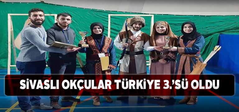 Sivas Okçuluk Takımı Türkiye üçüncüsü oldu