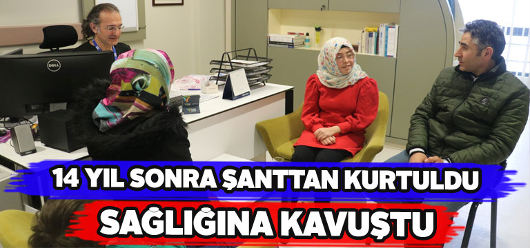 14 yıl sonra beynindeki şant alındı