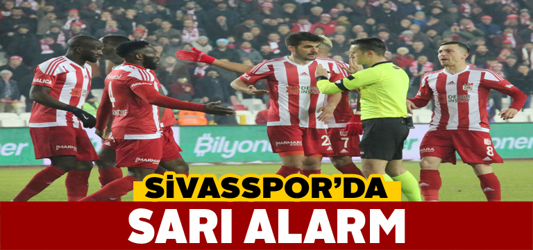 Sivasspor’da 4 oyuncu sarı kart sınırında
