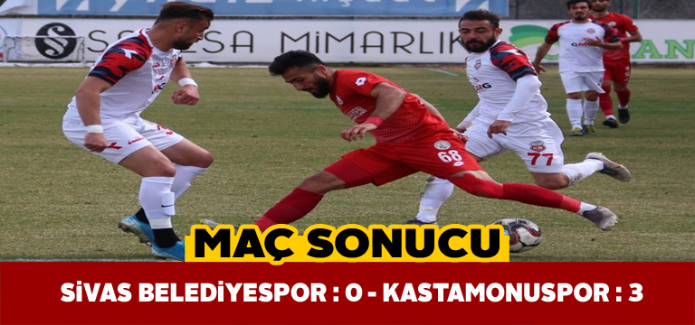 Sivas Belediyespor sahasında Kastamonuspor’a yenildi