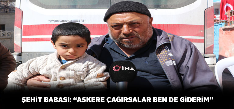 Sivas şehidinin babası: “Vatan sağolsun”