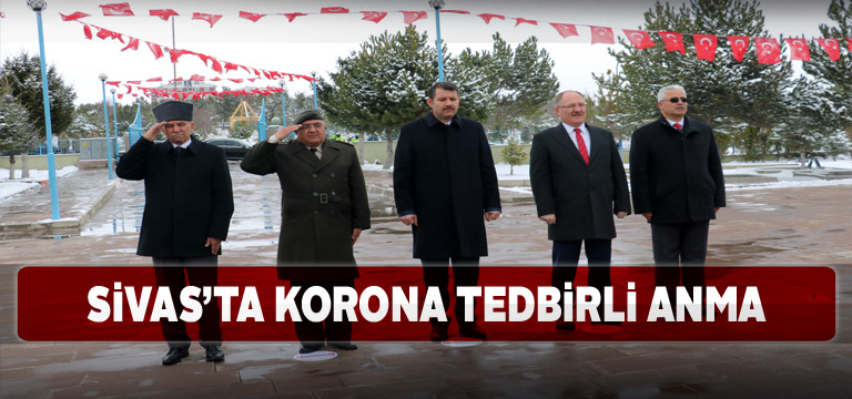 Çanakkale şehitleri virüs tedbiriyle anıldı