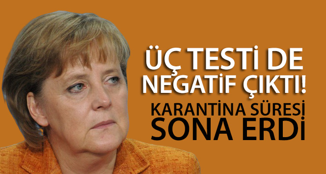 Almanya Başbakanı Merkel’in karantina süresi sona erdi