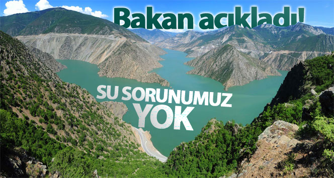 Bakan Pakdemirli: ‘Su sıkıntısı öngörülmüyor’