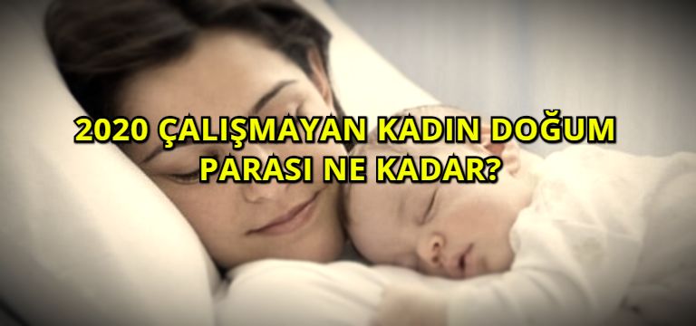Çalışmayan Kadın Doğum Parası Ne Kadar?