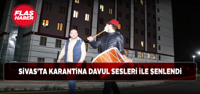 Karantinada kalanlara sahurda davul şenliği
