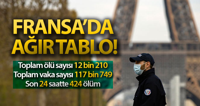 Fransa’da korona nedeniyle ölü sayısı 12 bin 210’a ulaştı
