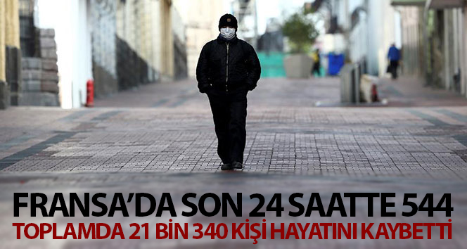 Fransa’da korona virüsten son 24 saatte 544 ölüm