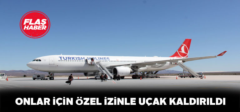 2 hafta aradan sonra Sivas’tan ilk defa uçak havalandı