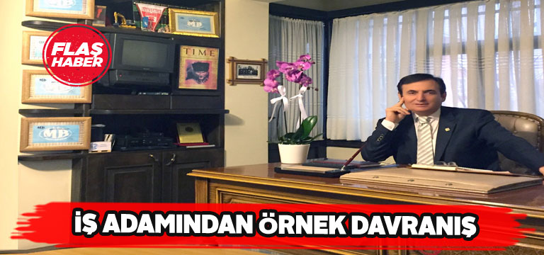 İş adamı Ekrem Ekşi’den örnek davranış