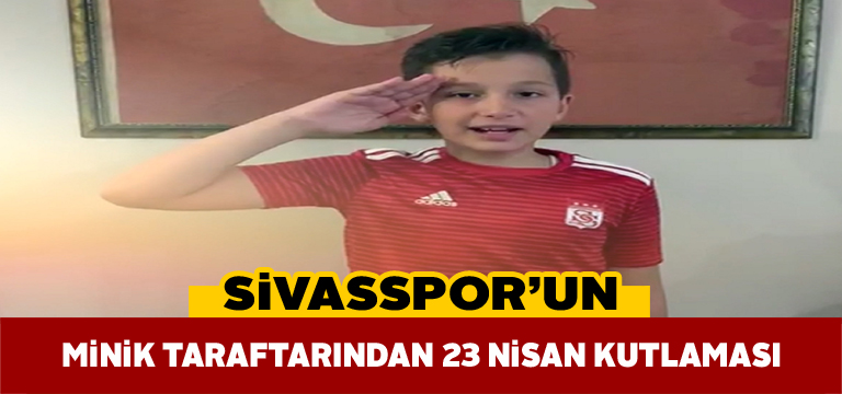 Minik Sivasspor taraftarları İstiklal Marşı okudu