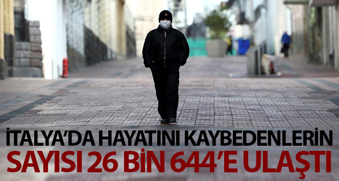 İtalya’da son 24 saatte 260 kişi öldü, can kaybı 26 bin 644’e ulaştı