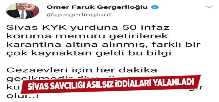 Sivas Savcılığından son dakika koruma memuru açıklaması