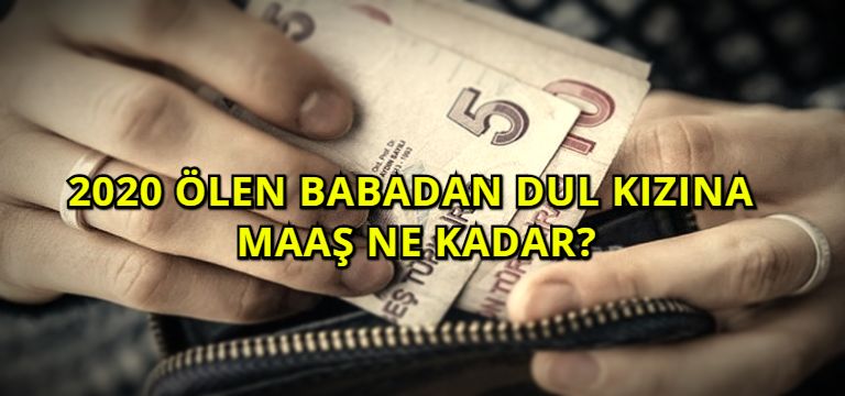 2020 Ölen Babadan Dul Kızına Maaş Ne Kadar?