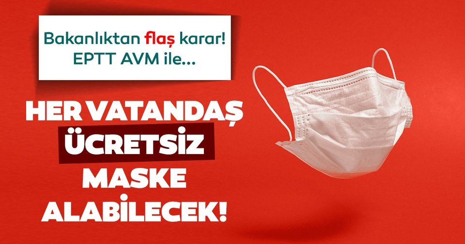 Ücretsiz Maske !… Formu dolduran her vatandaşımızın evine haftada 5 adet maske teslim edilecektir.