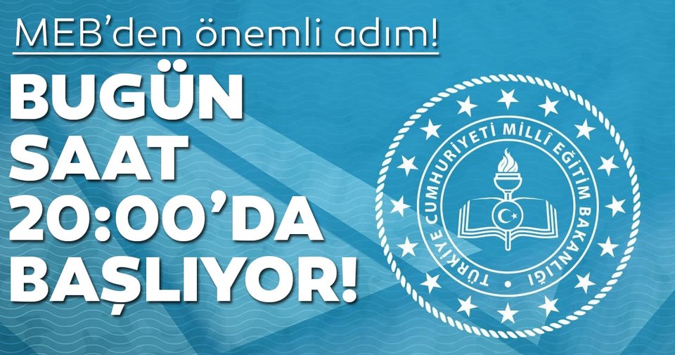 Son dakika: MEB’den önemli bir adım daha Bugün saat 20.00’de başlıyor Velilere uzaktan eğitim…