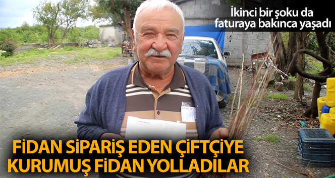 TV’den fidan sipariş eden çiftçiye kurumuş fidan yolladılar