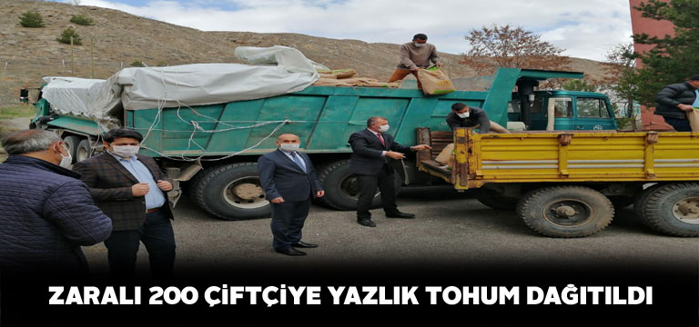 Zaralı çiftçiler yazlık tohumlarını teslim aldı