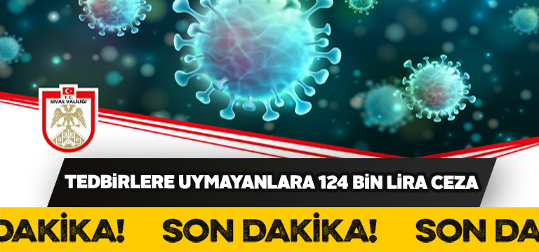 Sivas’ta bir haftada 583 kişiye cezai işlem uygulandı