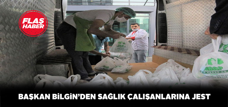 Başkan Bilgin’den sağlık çalışanlarına iftar yemeği