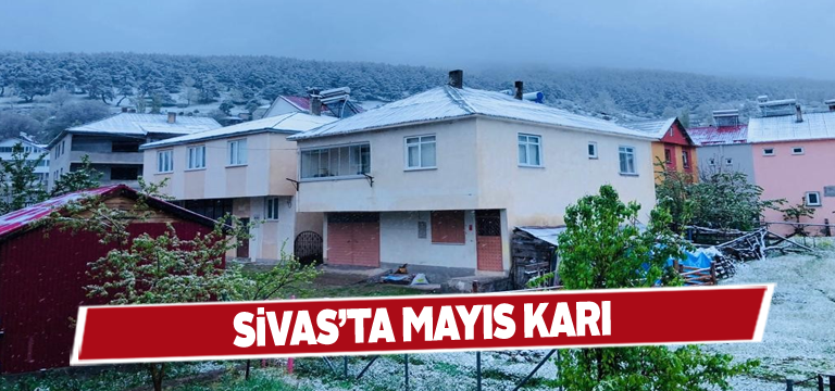 Sivas’ın yüksek kesimlerinde kar görüldü