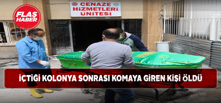 Kolonya içmesi sonunu getirdi